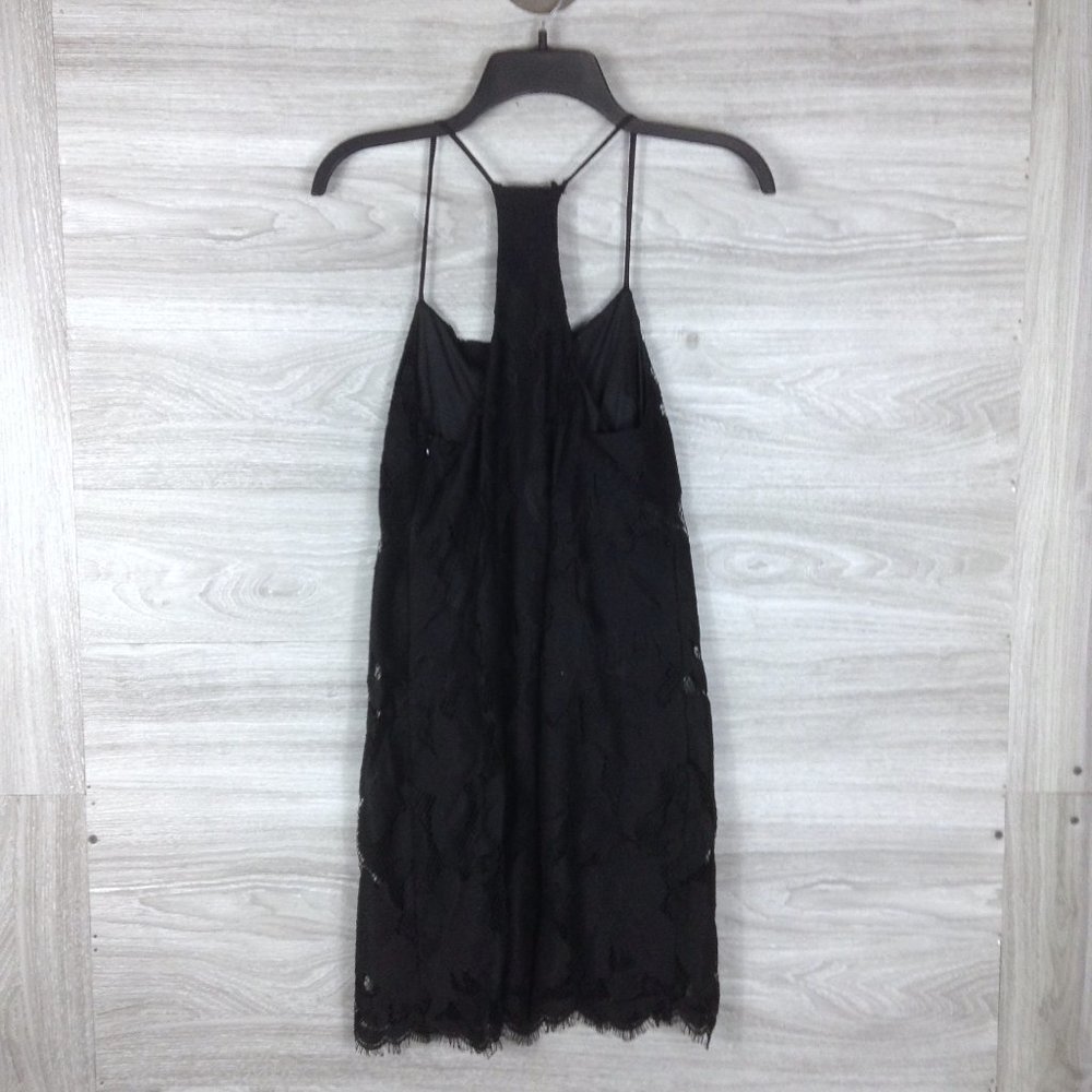 1.State Black Floral Lace Racerback Shift Dress - Picture 5 of 7